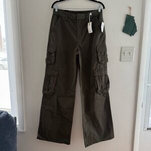 Good American Good Ease Relaxed Fit Mid Rise with Wide Leg NWT